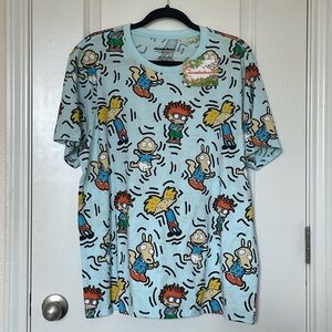 Nickelodeon Cartoon Print T-Shirt - Blue